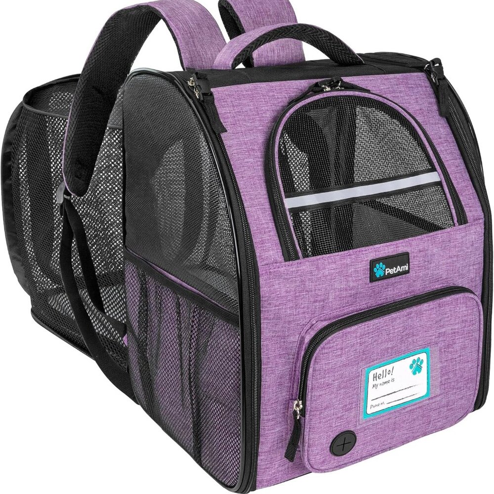 PetAmi Dog/Cat Backpack Carrier, Expandable Pet Carrier, pets up to 18lbs. NEW